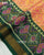 Traditional Manekchowk Design Green Peach Single Ikat Rajkot Patola Saree