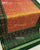 Traditional Manekchowk Design Green Peach Single Ikat Rajkot Patola Saree