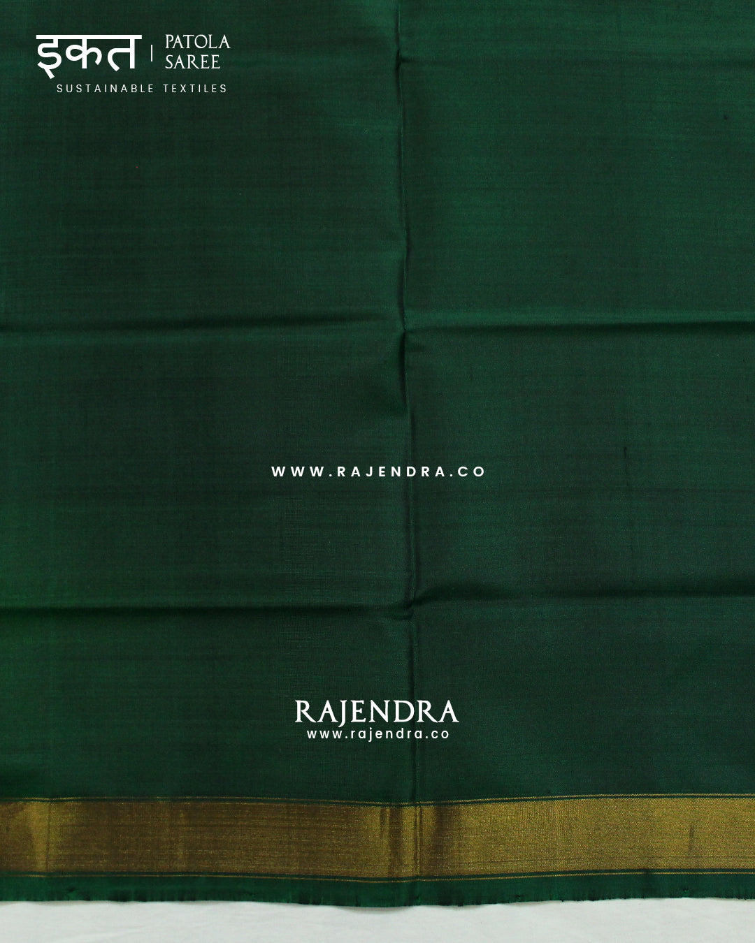 Traditional Manekchowk Design Green Peach Single Ikat Rajkot Patola Saree