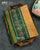 Traditional Manekchowk Design Green Peach Single Ikat Rajkot Patola Saree