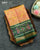 Traditional Manekchowk Design Green Peach Single Ikat Rajkot Patola Saree