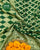 Traditional Khadi Georgette Green Banarasi Bandhani Saree