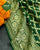 Traditional Khadi Georgette Green Banarasi Bandhani Saree