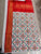 Traditional Hyderabadi Ikat Red and White Dupatta With Handwork