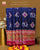 Traditional Hathi Chanda Pink and Blue Single Ikat Rajkot Patola Saree