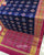 Traditional Hathi Chanda Pink and Blue Single Ikat Rajkot Patola Saree