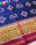 Traditional Hathi Chanda Pink and Blue Single Ikat Rajkot Patola Saree