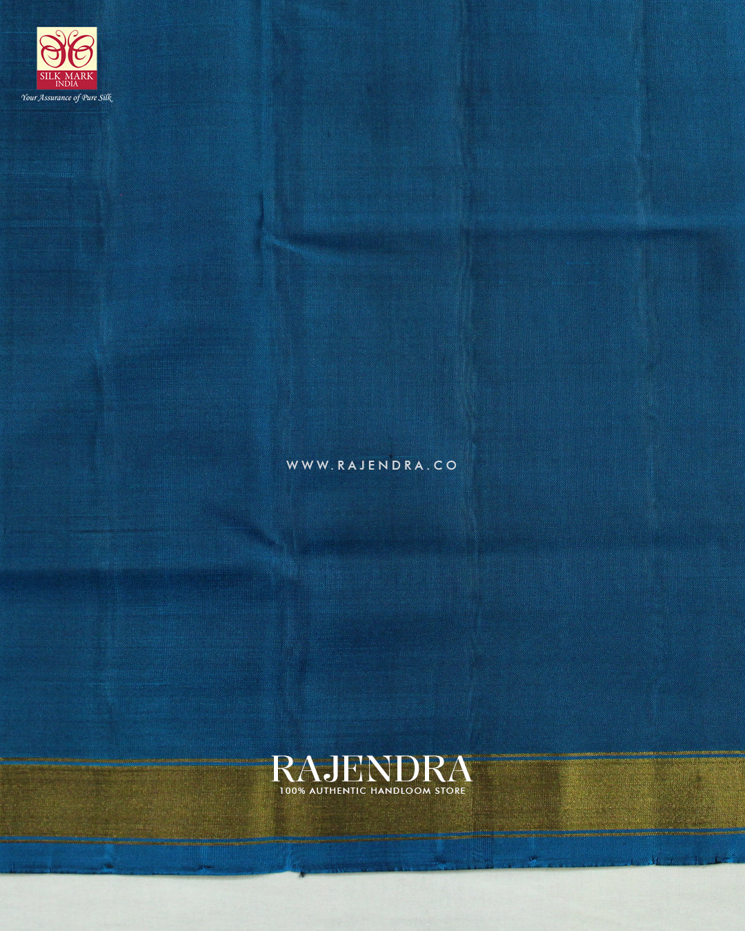 Traditional Hathi Chanda Design Rama Blue Single Ikat Rajkot Patola Saree