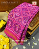 Traditional Hathi Popat Bhat Semi Double Weave Rajkot Patola Saree