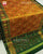 Traditional Hathi Popat Bhat Green Mustard Rajkot Patola Saree