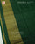 Traditional Hathi Popat Bhat Green Mustard Rajkot Patola Saree
