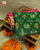 Traditional Hathi Popat Bhat Pink Green Single Ikat Rajkot Patola Saree