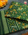 Traditional Hathi Popat Design Green Single Ikat Rajkot Patola Dupatta