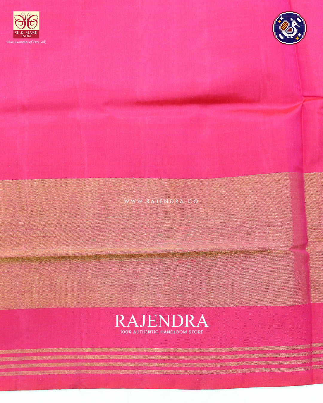 Traditional Hathi Popat Design Peach Rajkot Patola Saree