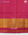 Traditional Hathi Popat Pink and Blue Single Ikat Rajkot Patola Saree