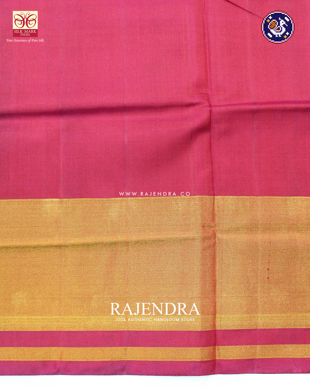Traditional Hathi Popat Design Pink and Green Rajkot Patola Saree