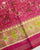 Handwoven Hathi Popat Bhat Pink Single ikkat Rajkot Patola Saree