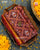 Traditional Hathi Popat Bhat Red and Maroon Semi Double Ikat Rajkot Patola Saree