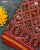 Traditional Hathi Popat Bhat Red and Maroon Semi Double Ikat Rajkot Patola Saree