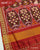Exclusive Marodi Work Navratna Design Red Semi Double Ikat Rajkot Patola Saree