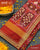 Exclusive Marodi Work Navratna Design Red Semi Double Ikat Rajkot Patola Saree