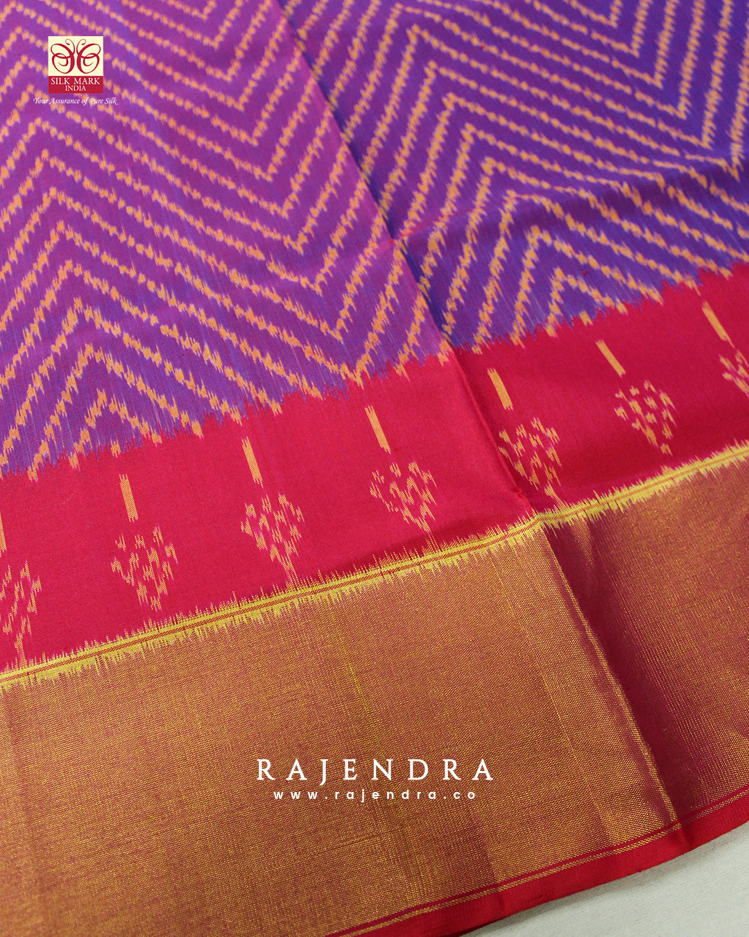 Exclusive Laheriya Bhat Single Ikat Rajkot Patola Saree