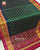 Exclusive Laheriya Bhat Pink and Rama Green Single Ikat Rajkot Patola Saree