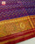 Exclusive Laheriya Bhat Red and Purple Single Ikat Rajkot Patola Saree