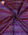 Exclusive Laheriya Bhat Red and Purple Single Ikat Rajkot Patola Saree