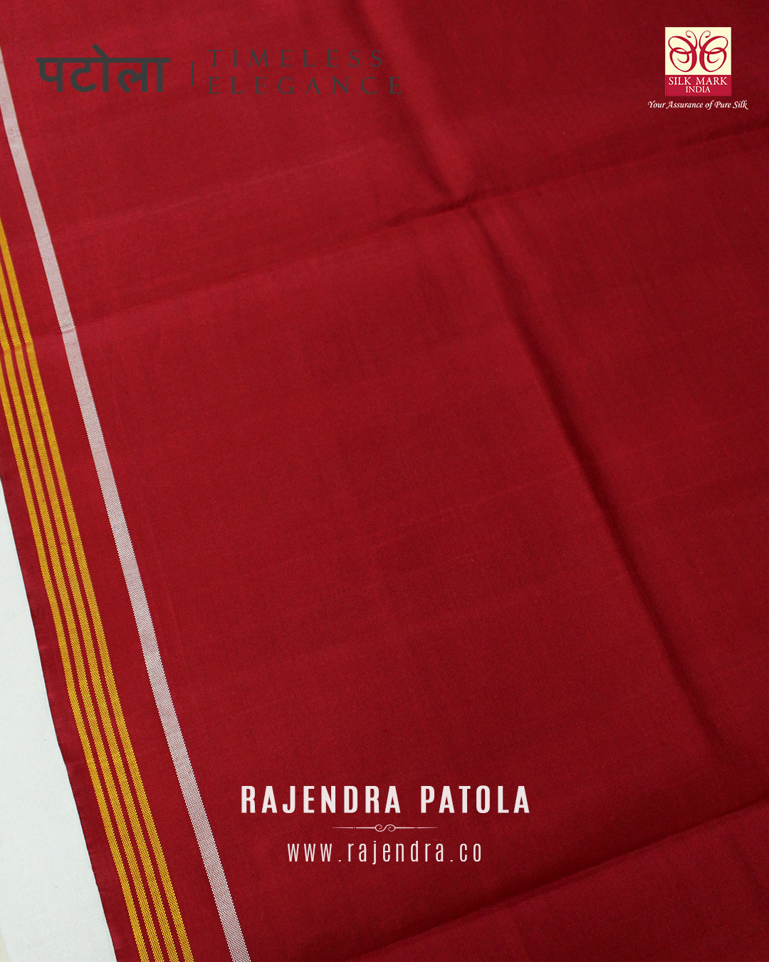 Exclusive Laheriya Bhat Semi Double Weave Rajkot Patola Saree