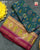 Traditional Laheriya Design Hathi Popat Pink and Blue Single Ikat Rajkot Patola Saree