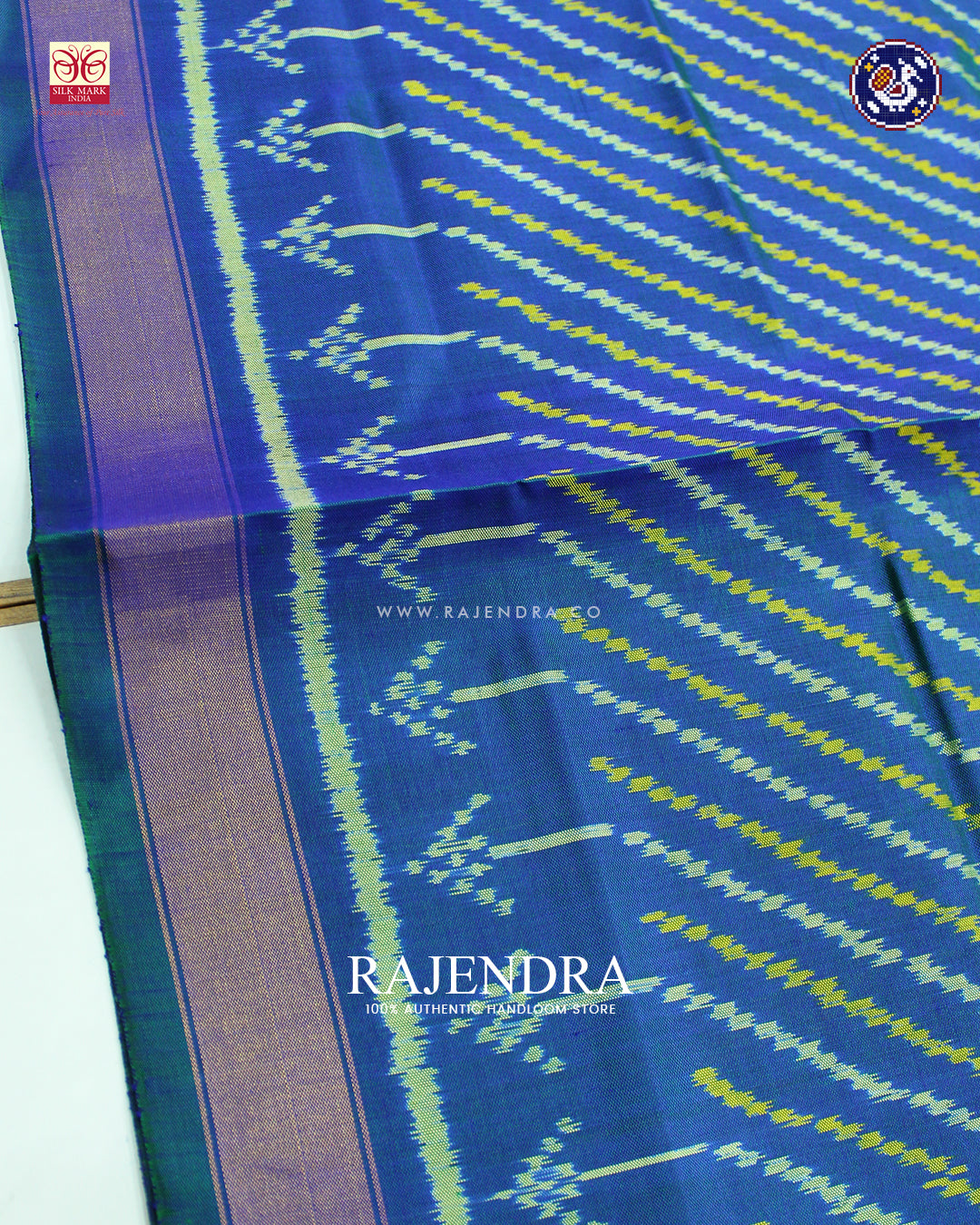Exclusive Laheriya Design Light Blue Rajkot Patola Dupatta