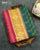Exclusive Laheriya Bhat Pink and Rama Green Single Ikat Rajkot Patola Saree