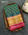 Exclusive Laheriya Bhat Pink and Rama Green Single Ikat Rajkot Patola Saree