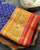 Exclusive Laheriya Bhat Red and Blue Single Ikat Rajkot Patola Saree