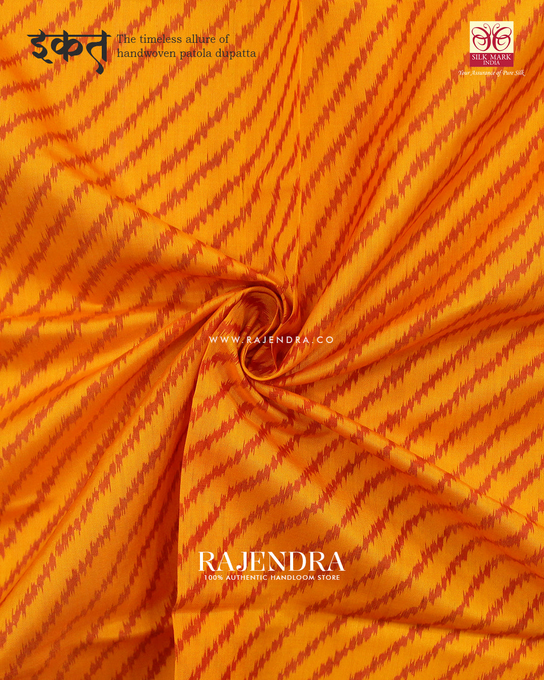 Exclusive Laheriya Design Single Ikat Rajkot Patola Dupatta