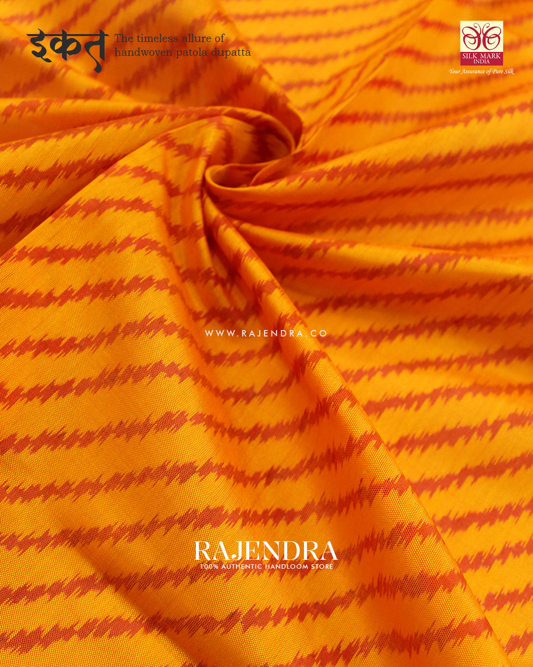 Exclusive Laheriya Design Single Ikat Rajkot Patola Dupatta