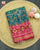 Traditional Manekchowk Design Light Blue and Pink Single Ikat Rajkot Patola Saree