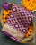 Traditional Khadi Georgette Purple Banarasi Bandhani Saree