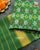 Traditional Buttonful Bhat Mahendi Green Single Ikat Rajkot Patola Dupatta