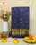 Traditional Manekchowk Bhat Blue Single Ikat Rajkot Patola Saree