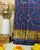 Traditional Manekchowk Bhat Blue Single Ikat Rajkot Patola Saree