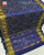 Traditional Manekchowk Bhat Blue Single Ikat Rajkot Patola Saree