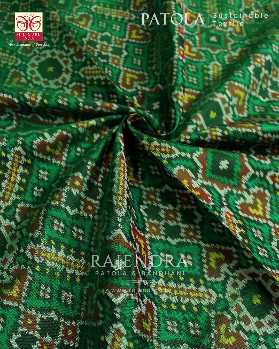 Exclusive Kadva Zari Palav Manekchowk Rajkot Patola Saree