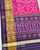 Traditional Manekchowk Bhat Pink Purple SIngle Ikat Rajkot Patola Saree