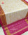 Traditional Manekchowk Bhat Pink and Off-white Semi Double Ikat Rajkot Patola Saree