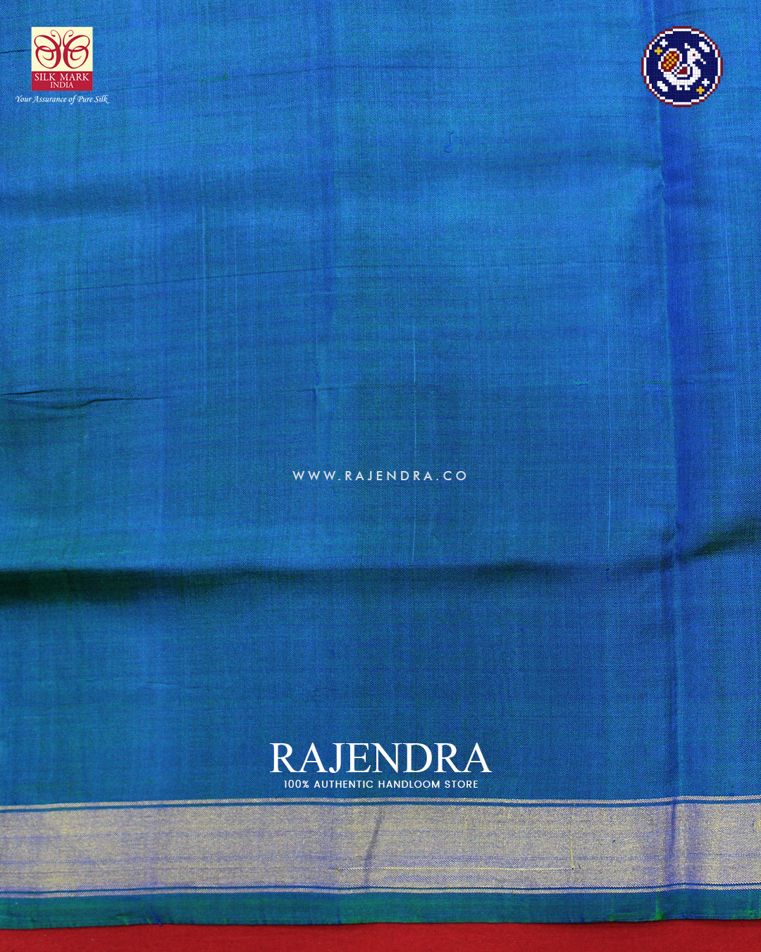 Traditional Manekchowk Design Light Blue Rajkot Patola Saree