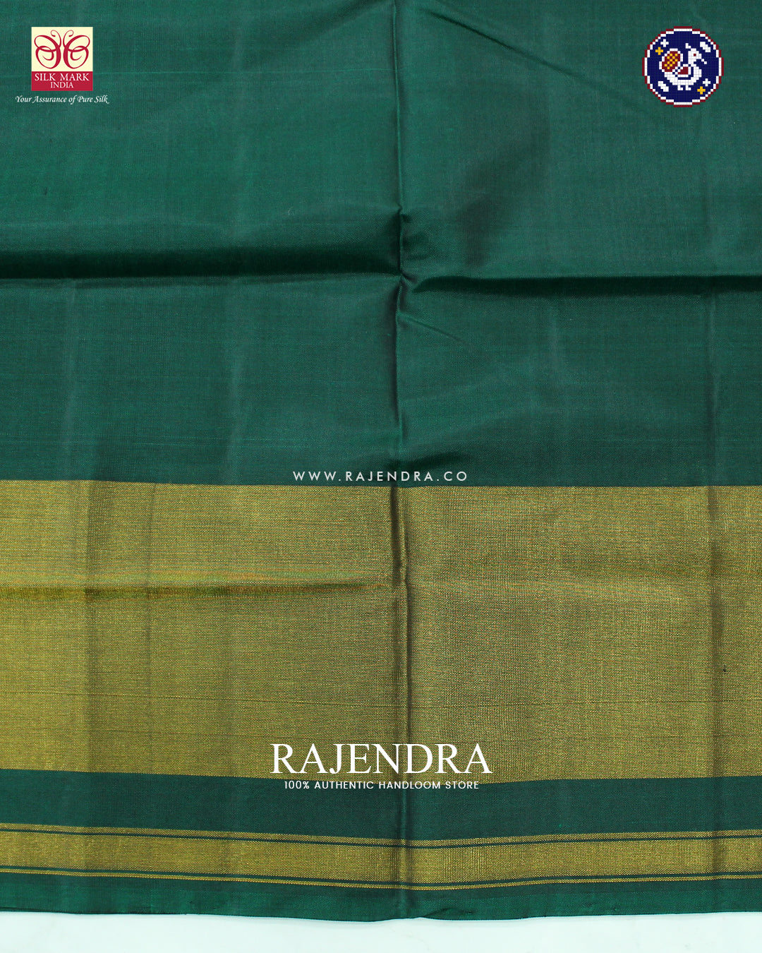 Traditional Manekchowk Design Green Rajkot Patola Saree