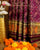 Traditional Manekchowk Bhat Magenta Single Ikat Rajkot Patola Saree