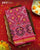 Traditional Manekchowk Design Pink Semi Double Ikat Rajkot Patola Saree
